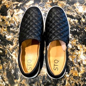 STQ Black Slip-on Shoes. Size 10.